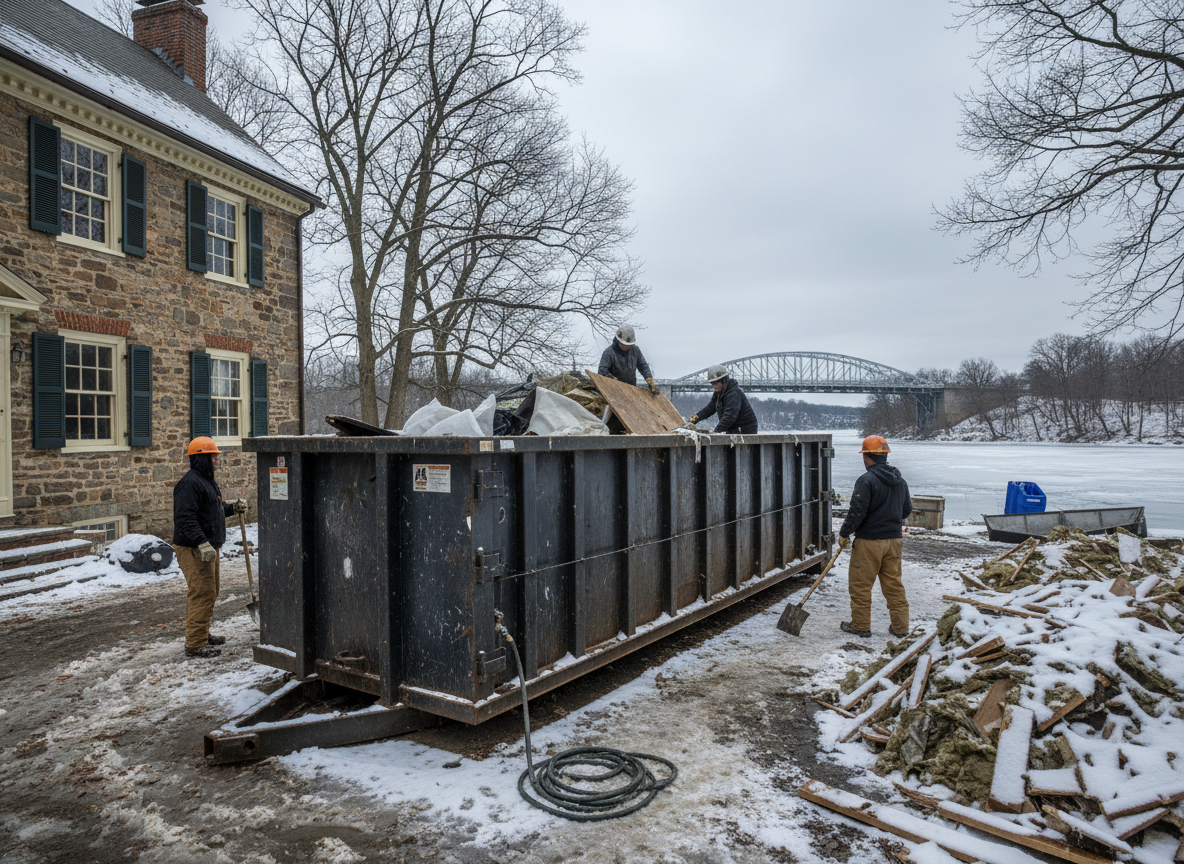 Cost Considerations for Roll Off Rentals During Lambertville Winter Projects